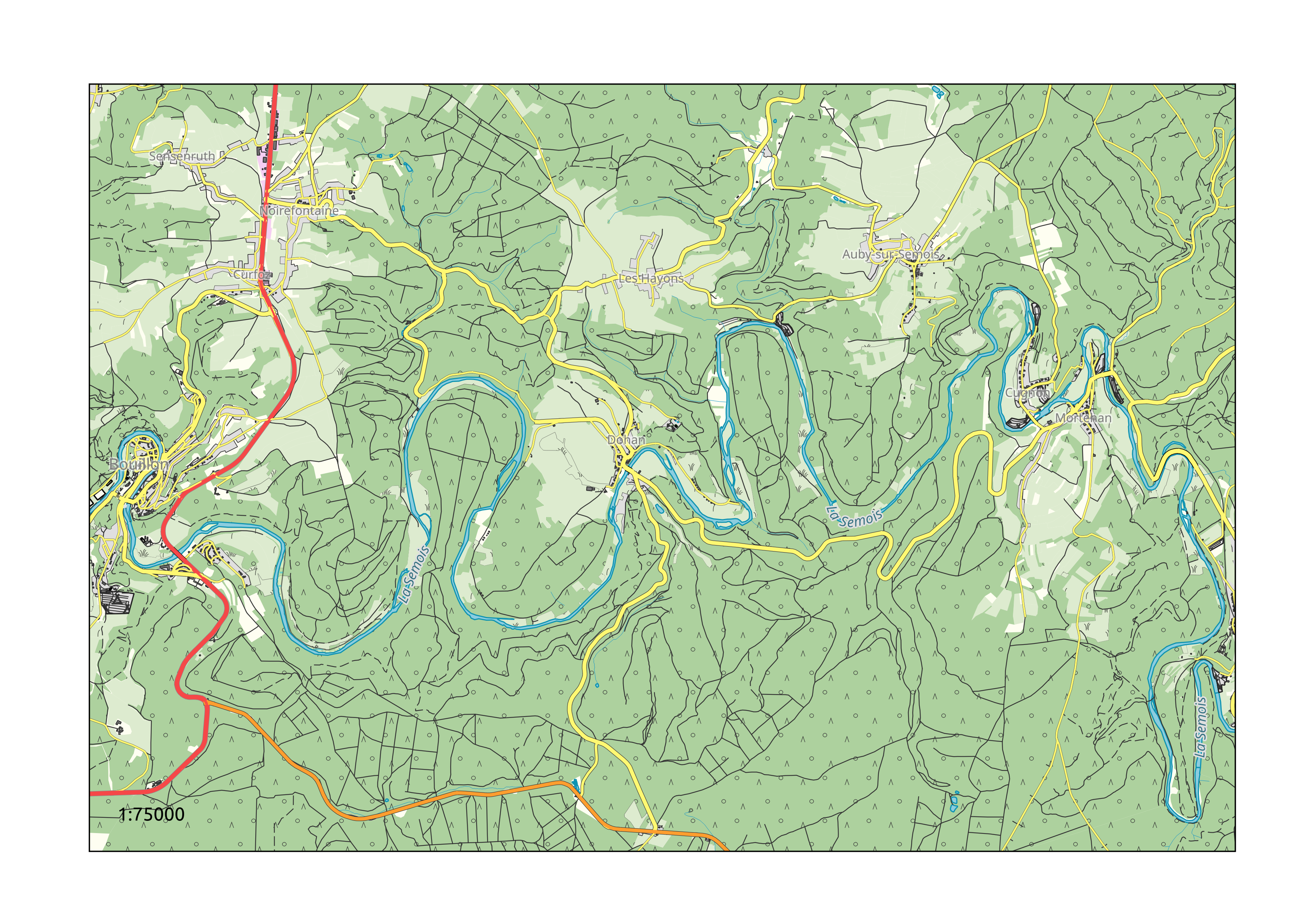 QGIS OSM-75000