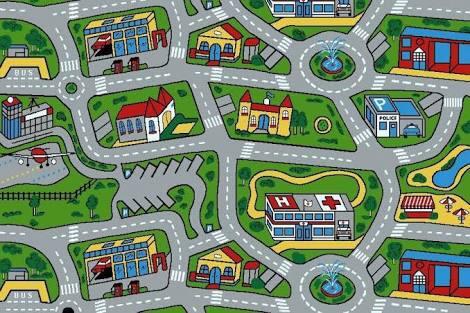 Some kid road network carpet